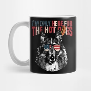 Collie Shirt Funny 4th of July Mug